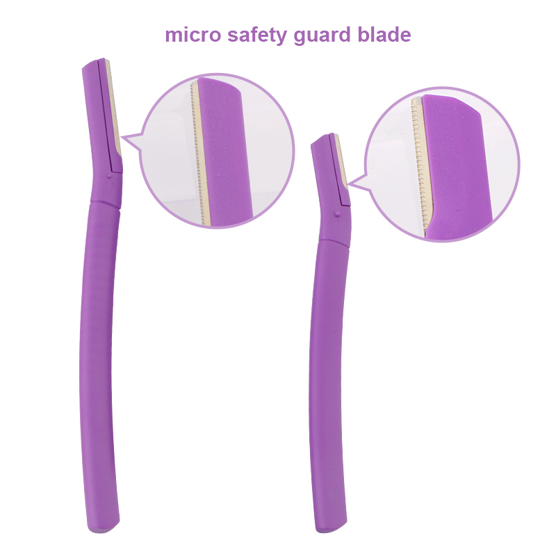 D115 Amazon Hot Sale Fashion Design Women Facial Hair Remover Lady Makeup Tool Customized Color and Logo Eyebrow Shaper Razor