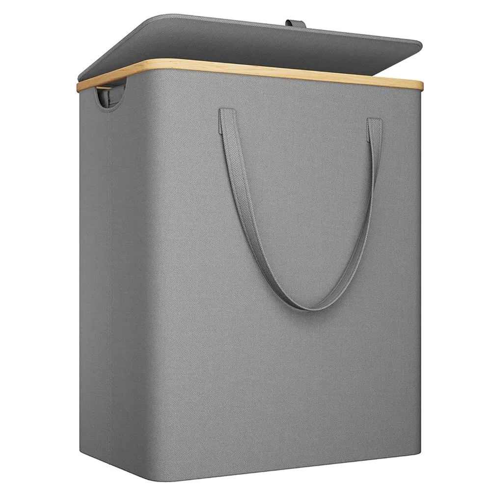 Durable Laundry Basket with Lid for Home Storage with Large Capacity