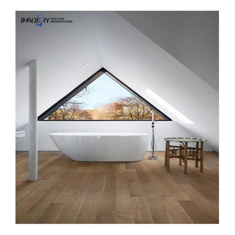 Thermal Break Picture Windows Interior Soundproof Glass Aluminum Fixed Windows