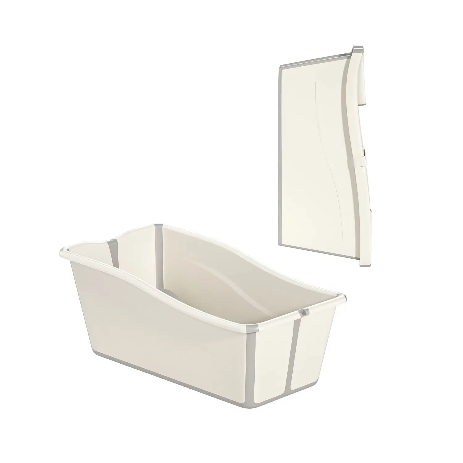 Детская складная ванночка из бамбука для новорожденных