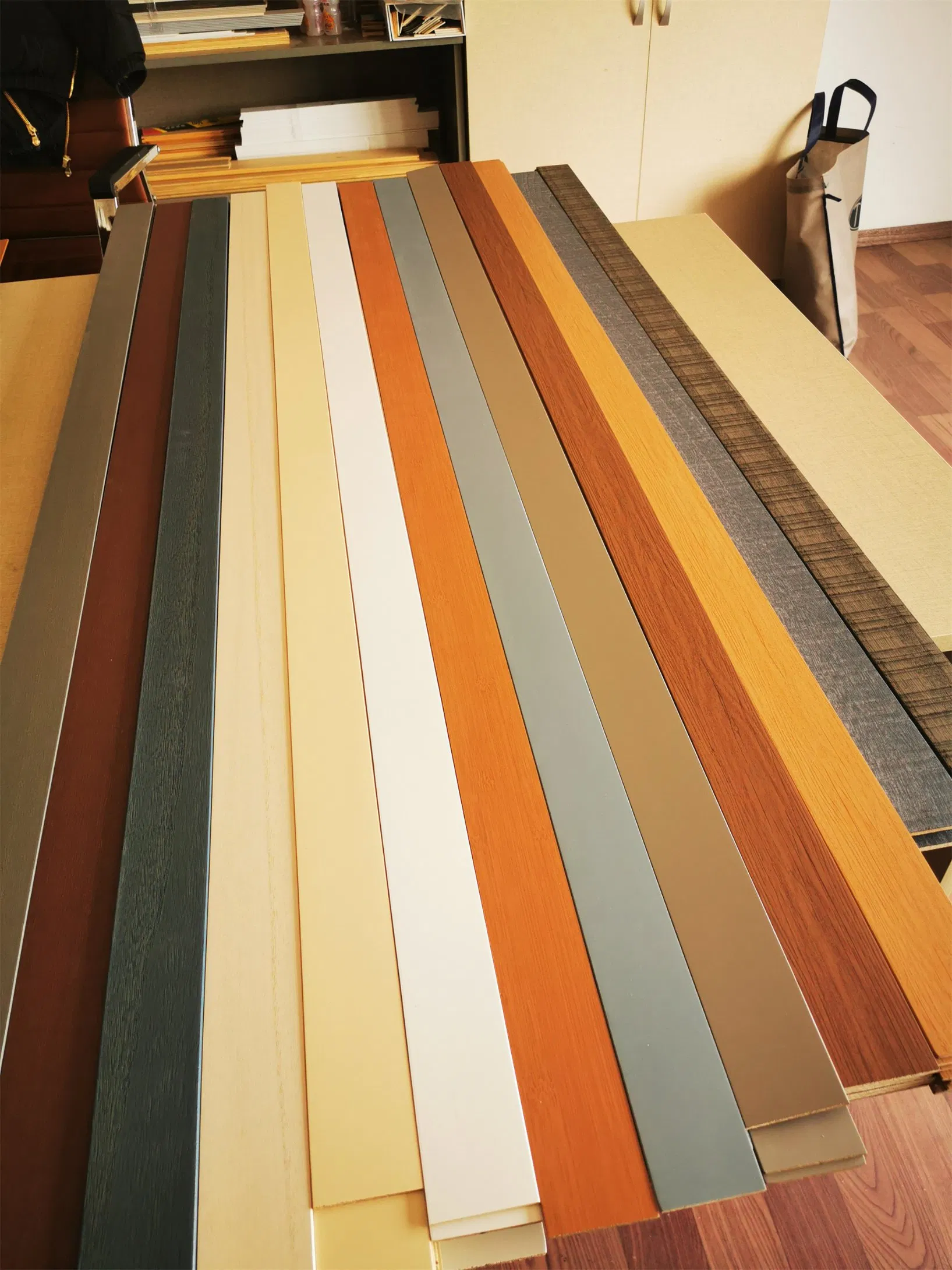 High Quality 50mm Basswood Surface Slat Window Blinds Component Paulownia Wood