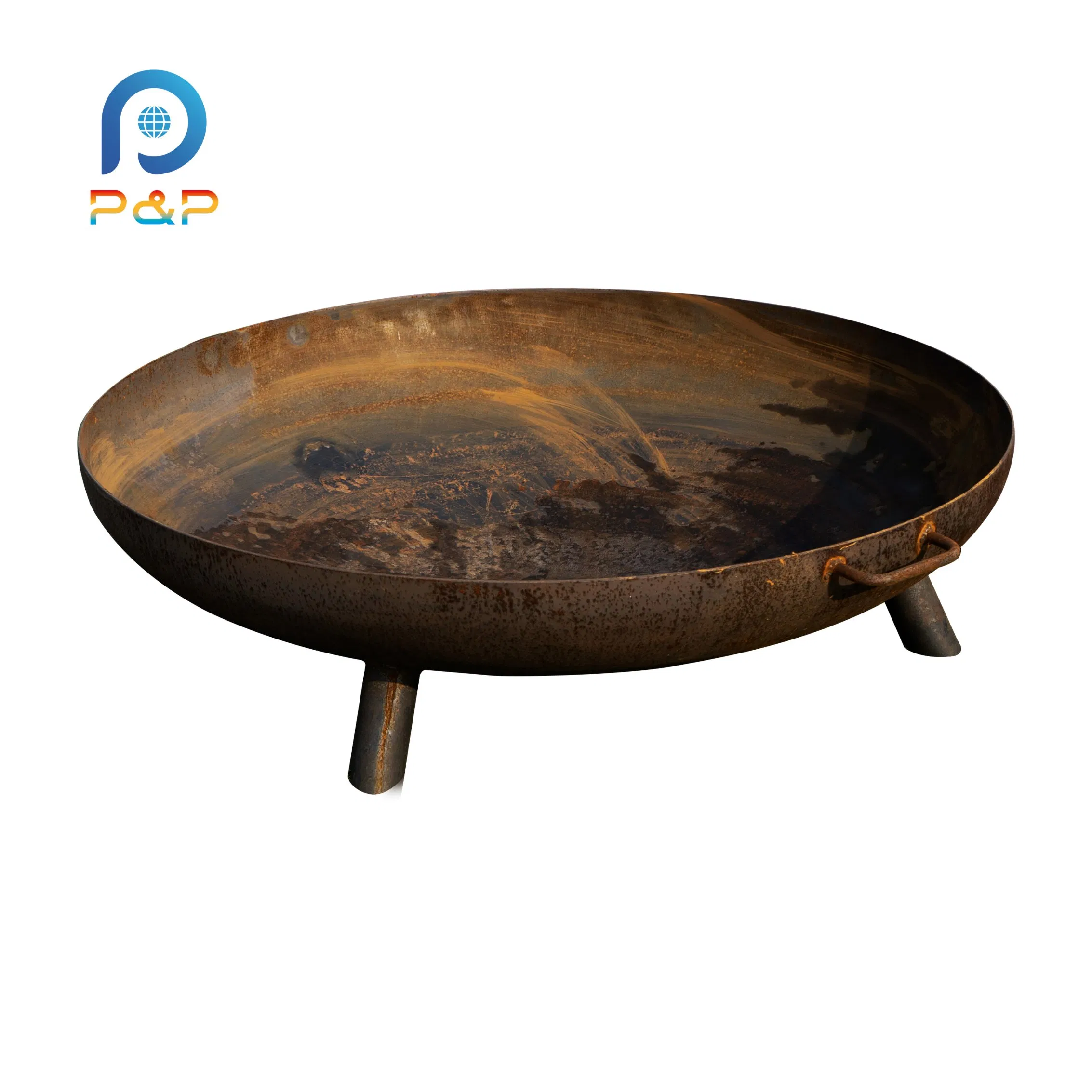 Стальной уличный очаг для семейных посиделок