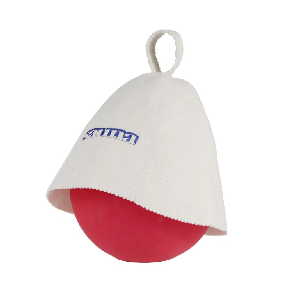 Wool 100%, Russian Sauna Hat, Bath for Sauna Grey White Sauna Hat for Men and Women
