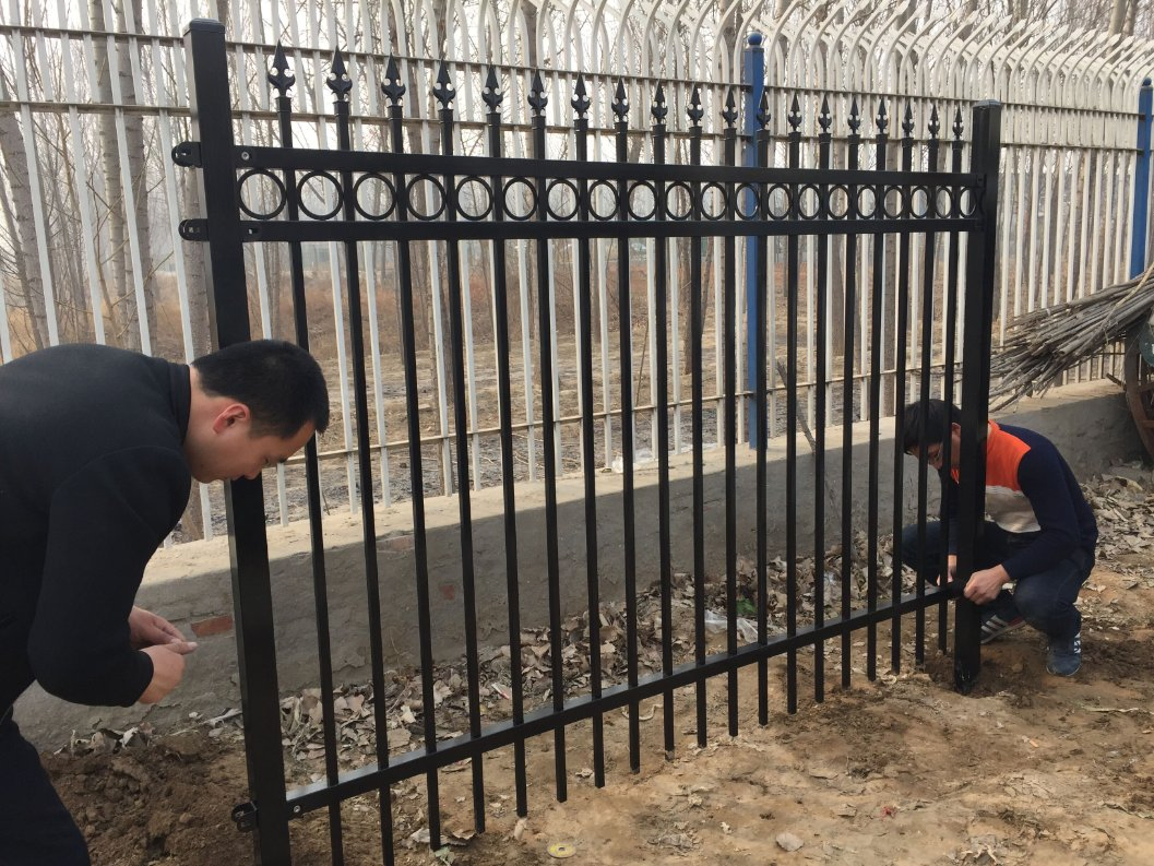 High Quality Powder Coated House Steel Fencing Metal Fence