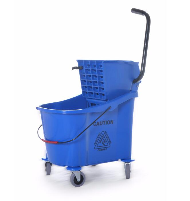 High Impact 35 Quart 36L Plastic Mop Bucket Wringer Combo