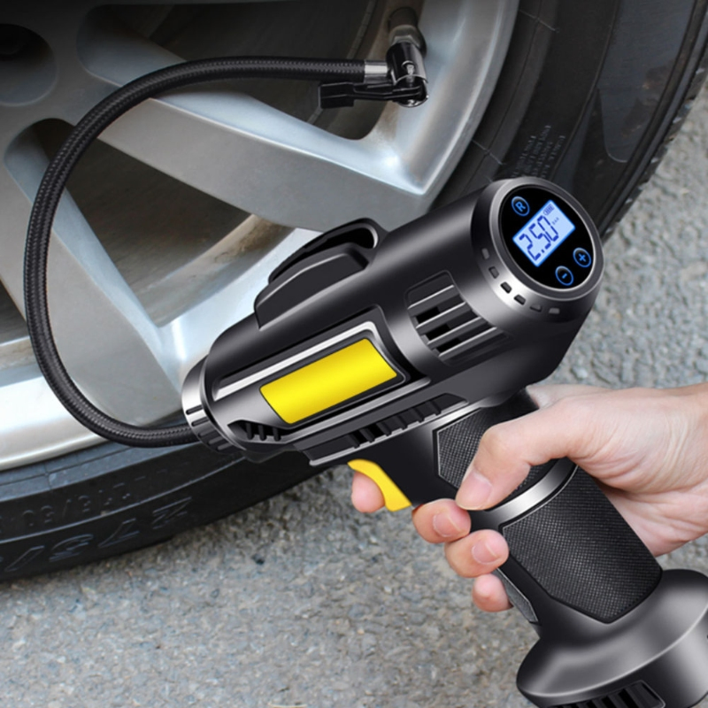Efficient 150psi Car Tire Inflator with Compact 210X180X50mm Design for Travel Kits