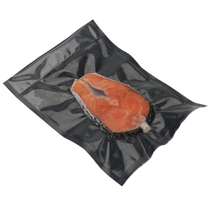Black-Black Embossed Bag & Roll for Vacuum Packing