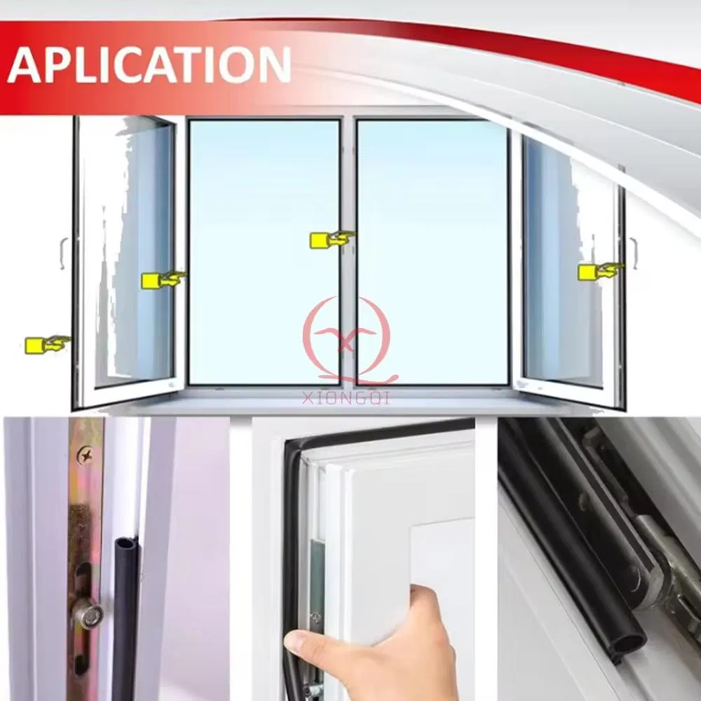 EPDM Extrusion Rubber Gasket Weather Sealing Strip for Window and Door