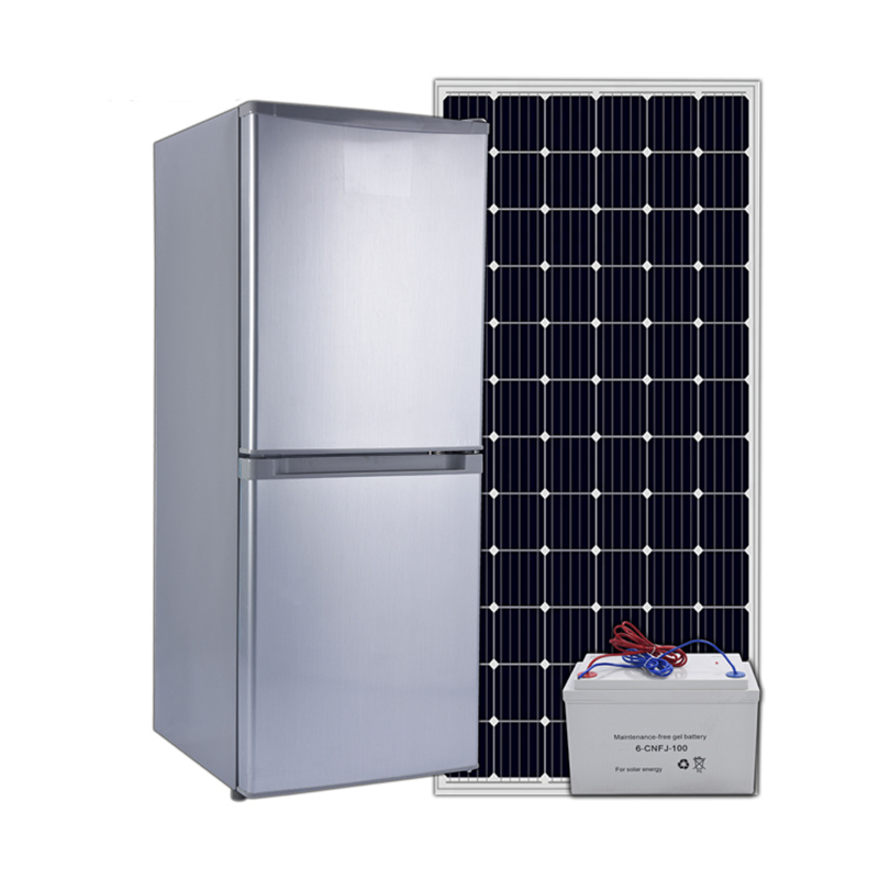 Solar Panel Battery Operated Portable Refrigerator 168 Litters DC Fridge Refrigerator
