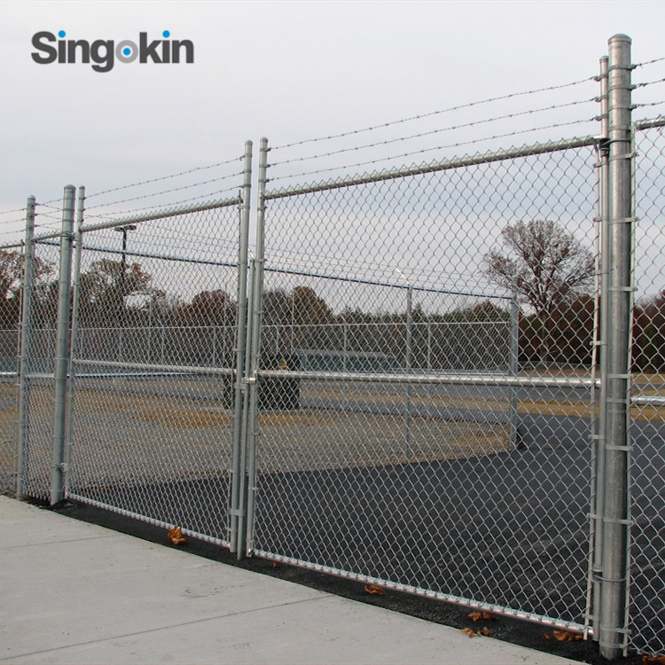 Diamond Wire Mesh Chicken Fence PVC Black Coated Galvanized Chain Link Fence