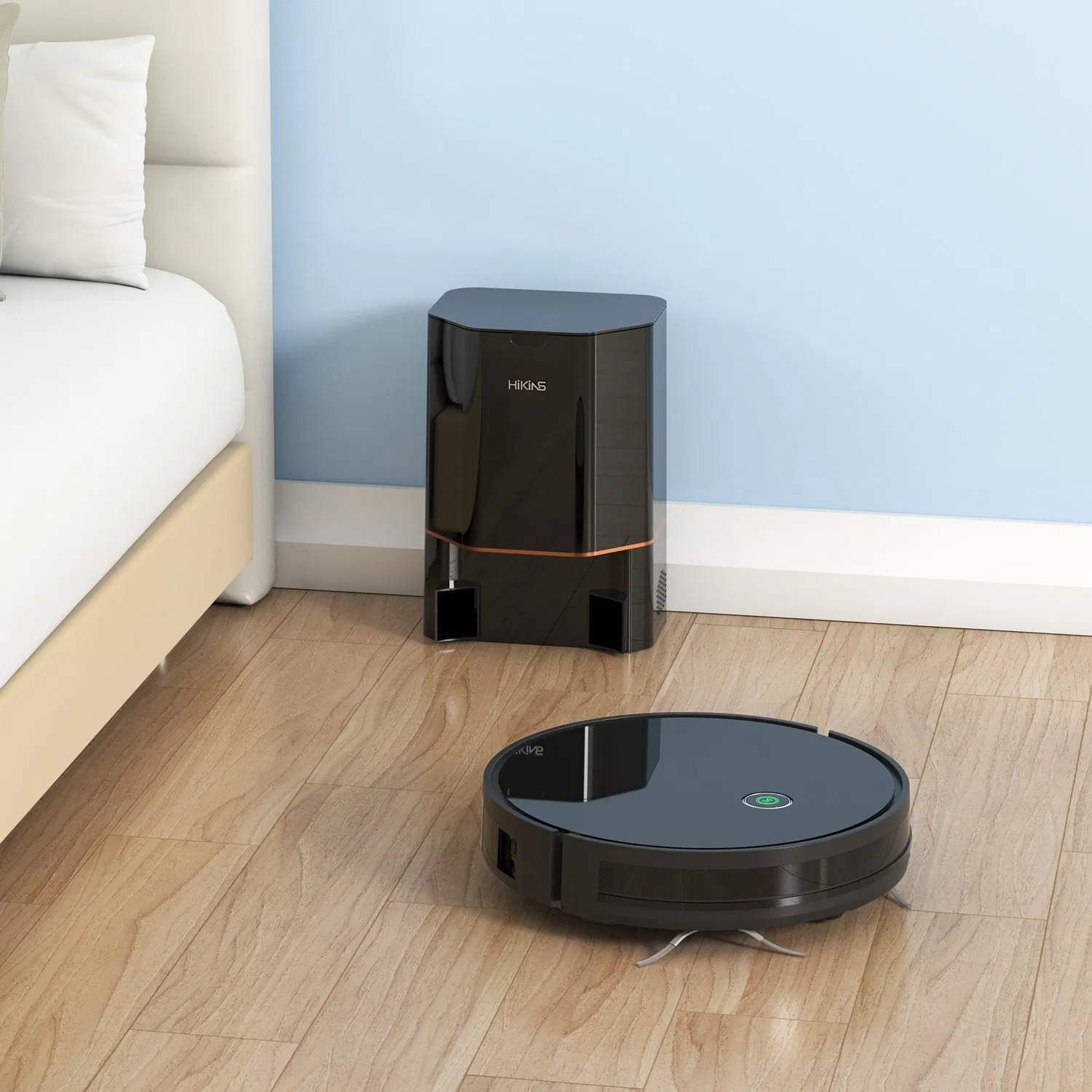Hikins Brand Floor Robot Vacuum Cleaner with Dust Collect Station M8