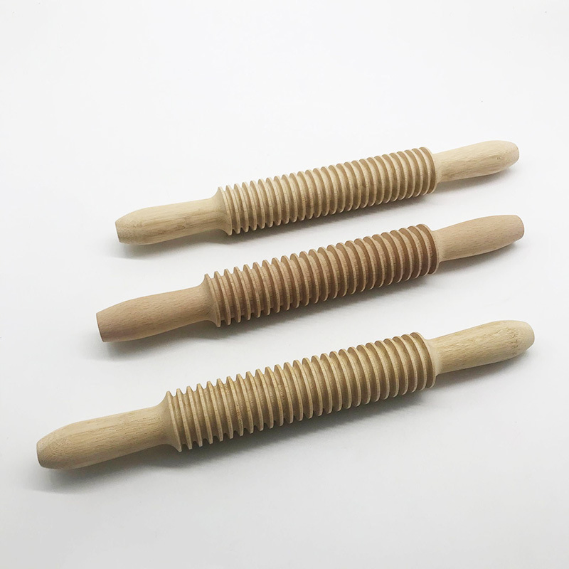 Wholesale High Quality French Custom Adjustable Wooden Dough Cake Mini Rolling Pin for Baking