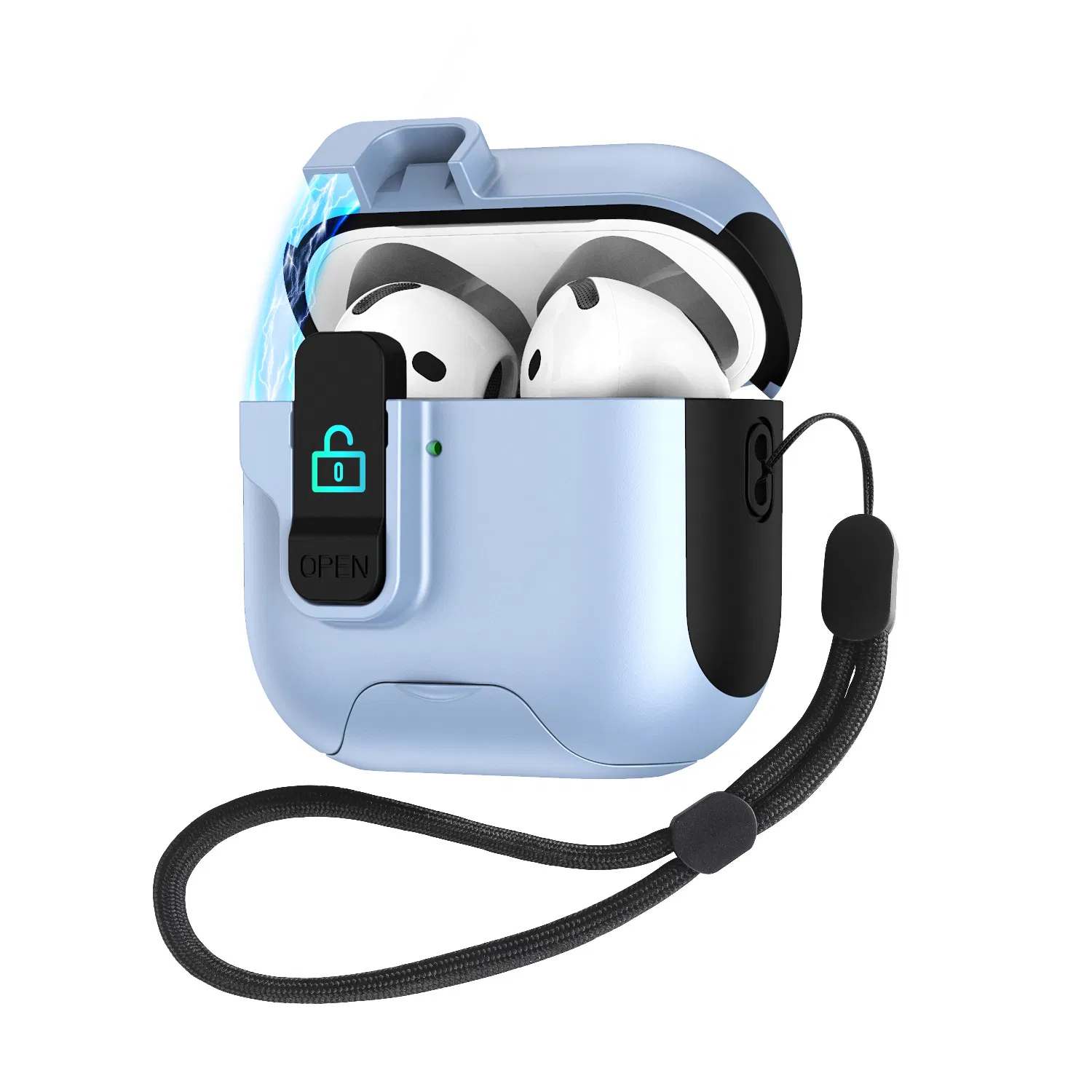 Чехол для AirPods Pro 3, защитный футляр с откидной крышкой