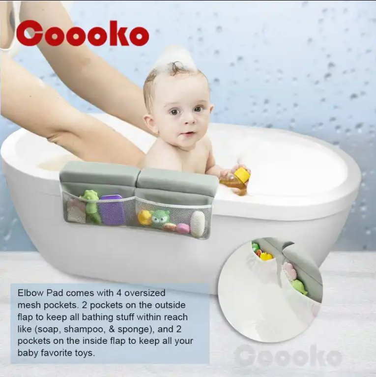 Premium Bath Kneeler Baby Bath Kneeler and Elbow Rest Pad Set