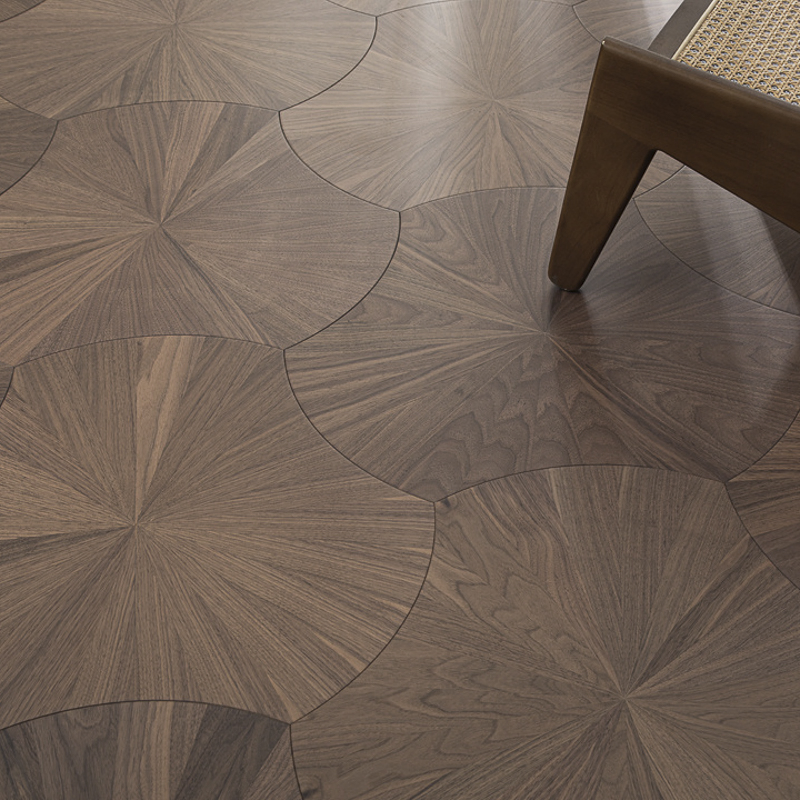 Паркетная доска Лотос 600x600 мм, орех