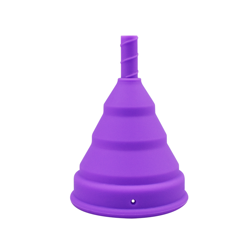Very Soft 100% Medical Silicone Foldable Beautiful Ladies Menstrual Cup for Girls