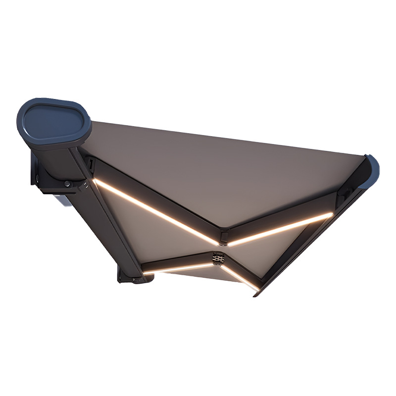 Stylish Shade Sails and Cassette Awning for Outdoor Balcony and Restaurant