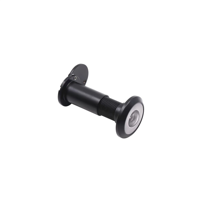 Matte Black Exterior Door Viewer Eye Peephole in Zinc Alloy