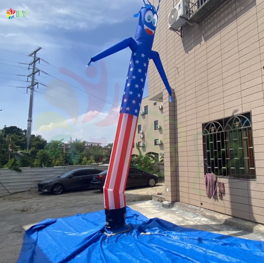 Direction Sign Wholesale Price Attractive Inflatable Car Wash Sky Air Dancer with Arrow and Printing