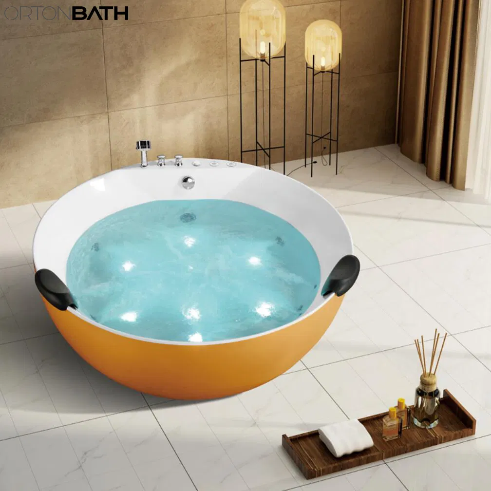Акриловая ванна Ortonbath с гидромассажем и сиденьем
