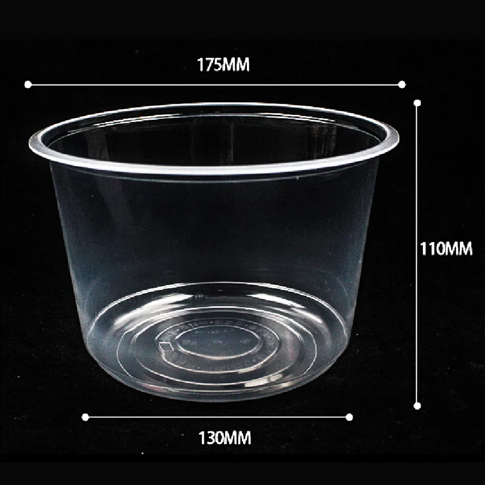 BPA Free Disposable Plastic Food Container PP Deep Height Roud Bowl