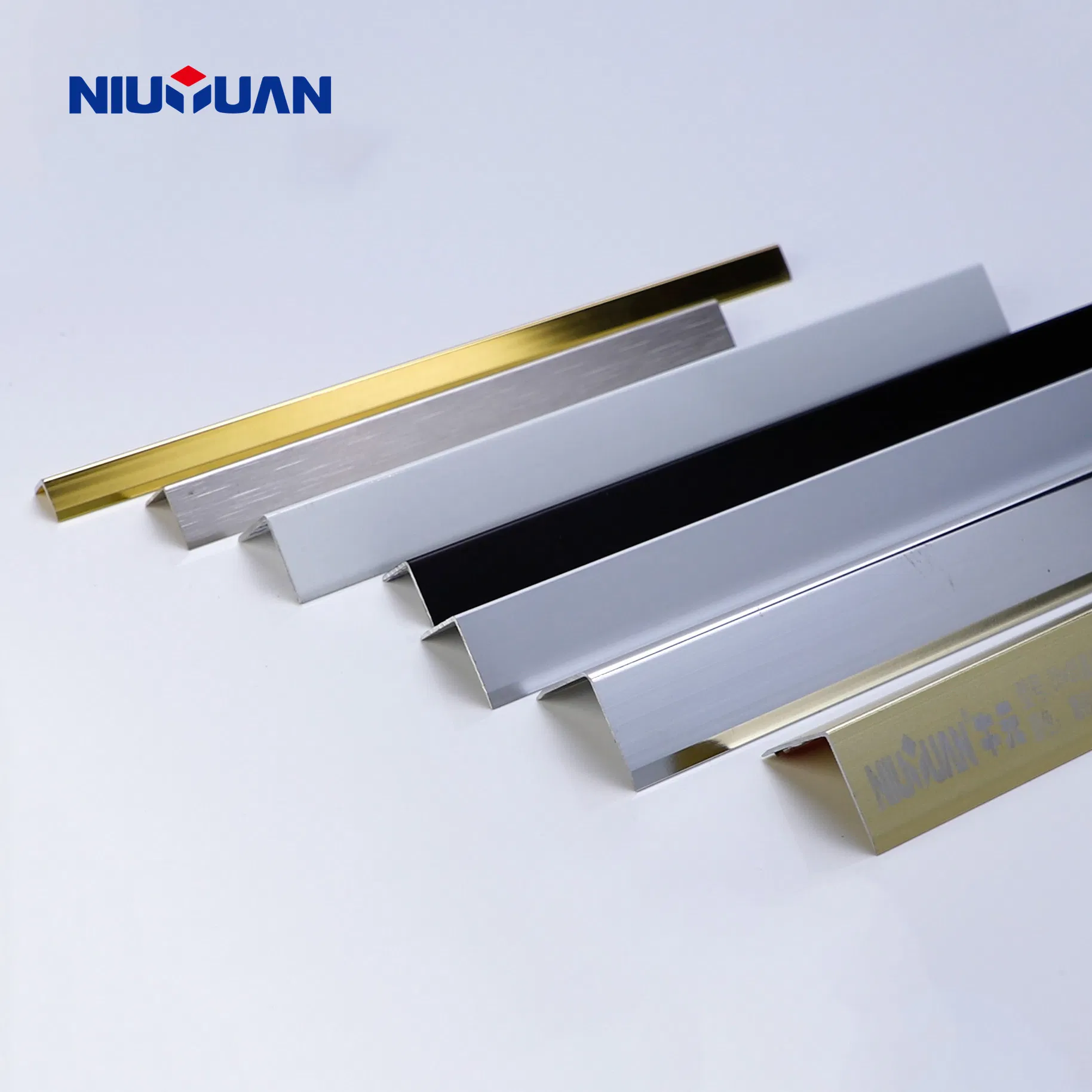 Free Sample Aluminum Tile Accessories Strip Profile Wall Tile Corner Metal Trim