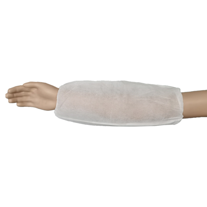 White Color Polypropylene Protective Sleeves Disposable Tattoo Arm Sleeve Cover Barrier Cover Sleeve Hygienic Arm Protection Sleeves with Elastic Ends