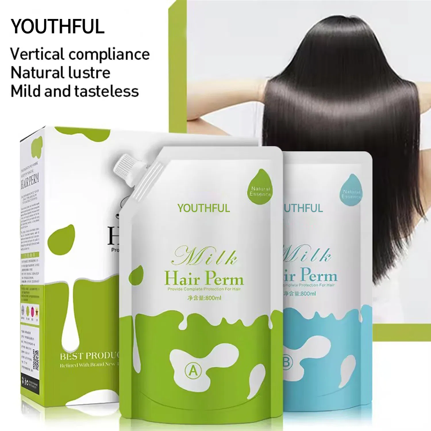 800ml*2 Non-Invasive Keratin Hair Straightening Cream
