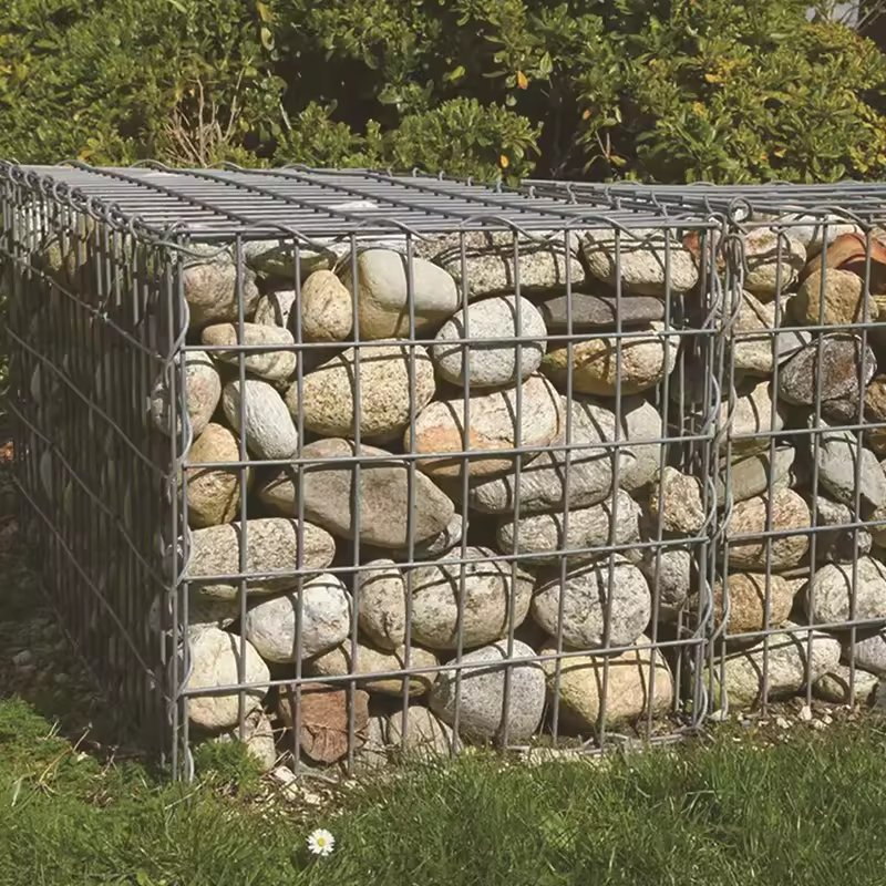 Welded Gabion Partition Wall Fence Gabion Box Stone Retaining Wall