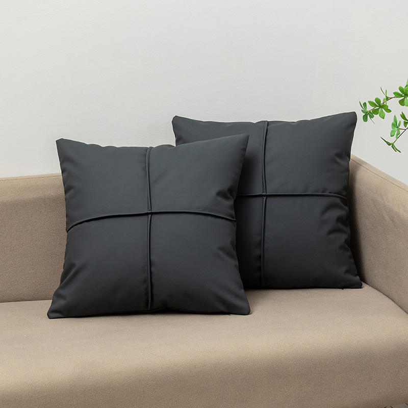 Soft Comfortable Pillow Covers Home Decor PU Leather Custom Pillow Case