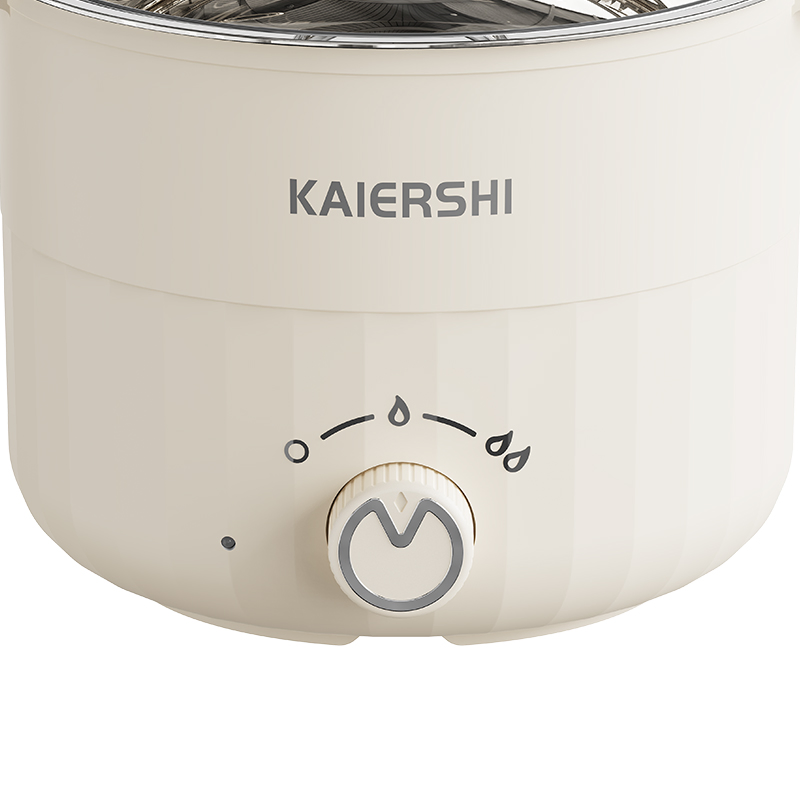 Steamer Multicooker Mini Portable Electric Boiling Pot Electric Pot Style Rice Cooker with Glass Lid and Over-Heating Protection