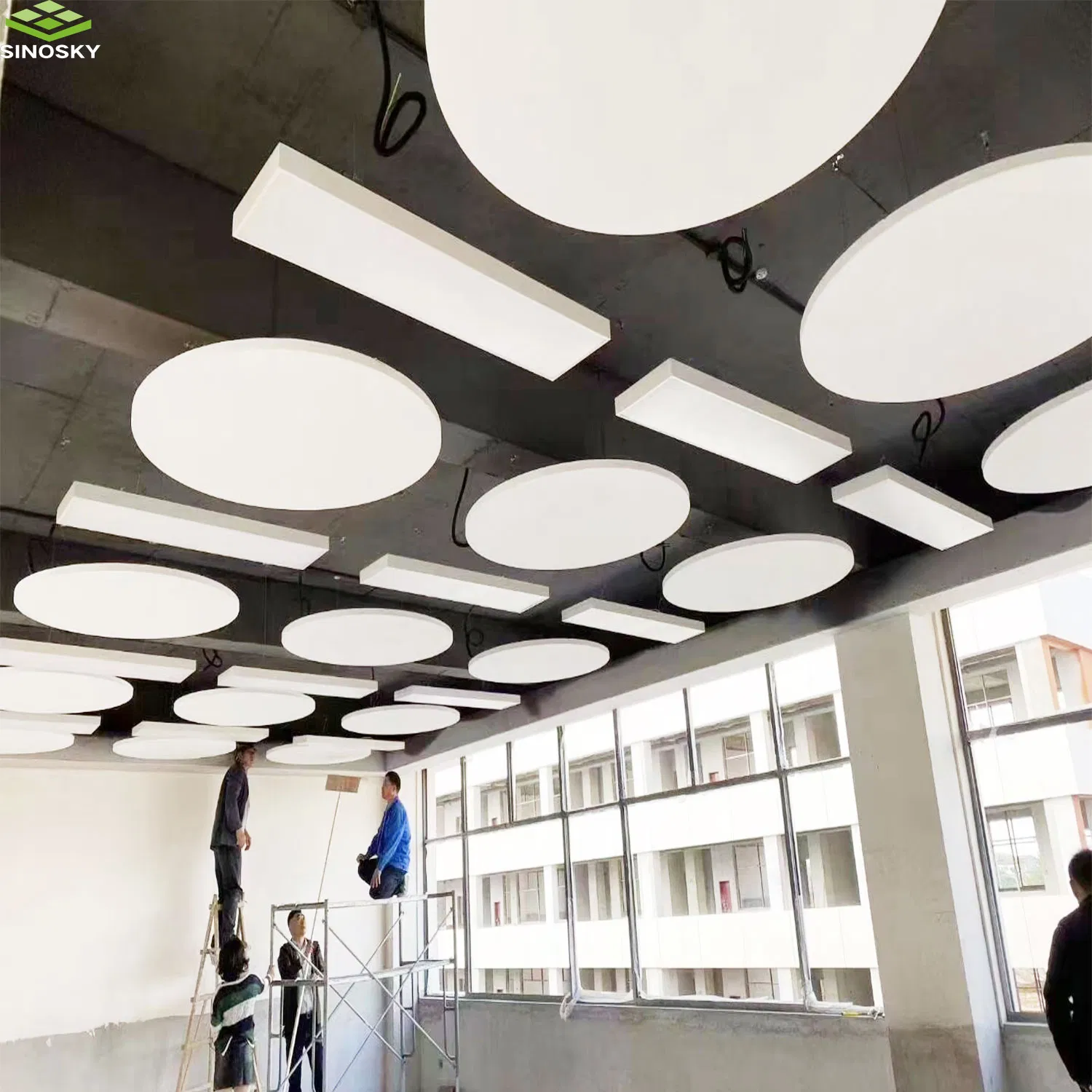 Sound Proofing Fiberglass Clouds Baffles Ceiling Acoustic Wall Panel Ceiling
