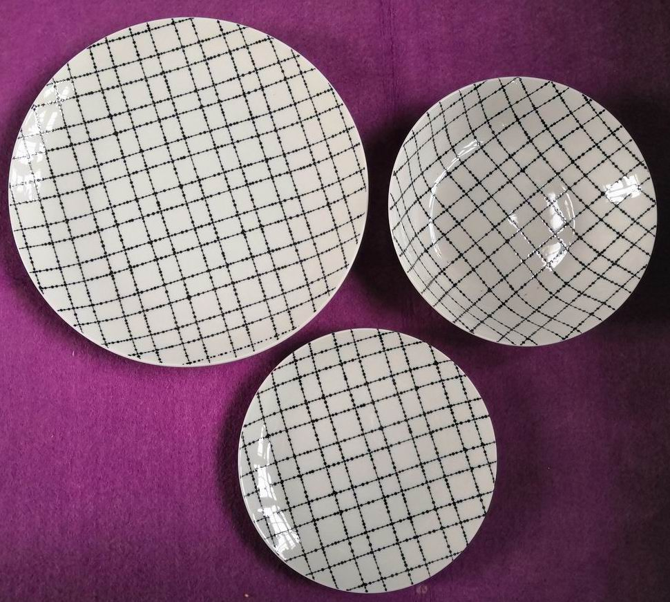 5"-10.5" Meat Flat Dinner Coup Plate Decal Porcelainware Ceramics Tableware