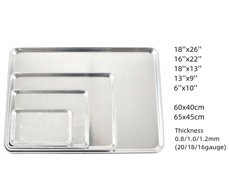 Aluminum Alloy Square Bun Sheet Pan Baking Tray