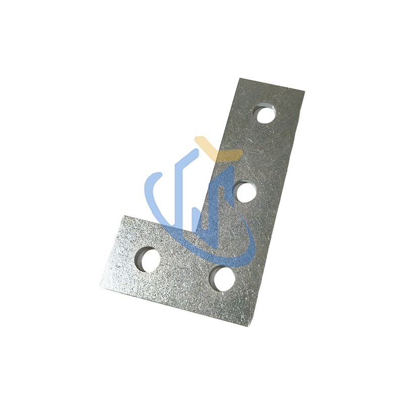 Zinc Plated 4 Hole Flat Angle Bracket for Strut Channel