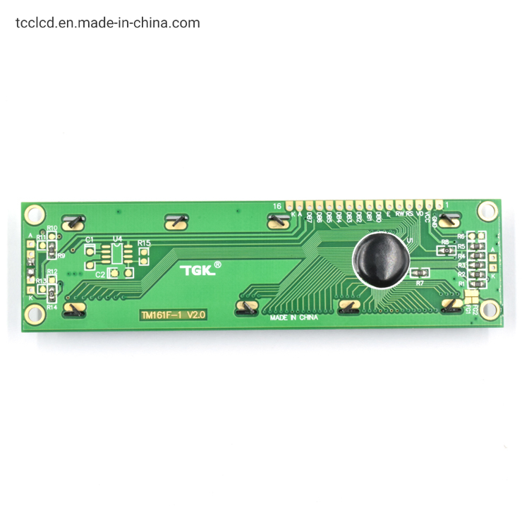 LCD дисплей 1601, 16x1 символ, желтая подсветка