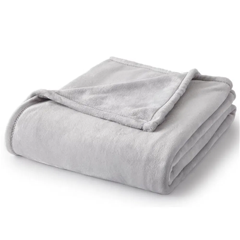 Breathable Home Textile Polyester RPET Recyclable Fleece Blanket for Airplane