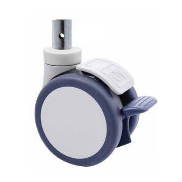 R Series Soft Swivel Reset Caster for Analysis Instruments and Medical Hospital Worktable, B-Ultrasonic Scanner Medical Wheels