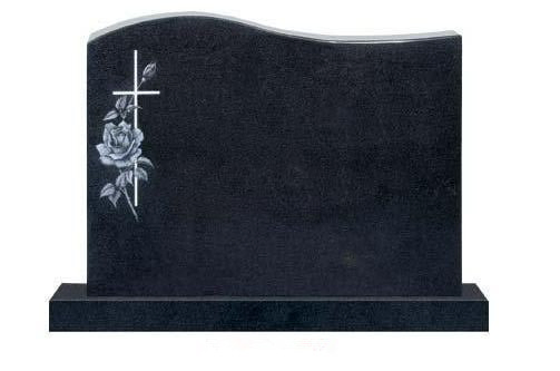 Natural Stone SF-T-049 absolute Black Granite Tombstone for Memorial/Dead/cemetery/graveyard
