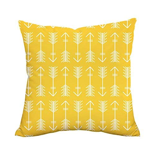 Linen Throw Cushion with Check Design Geometrical Design