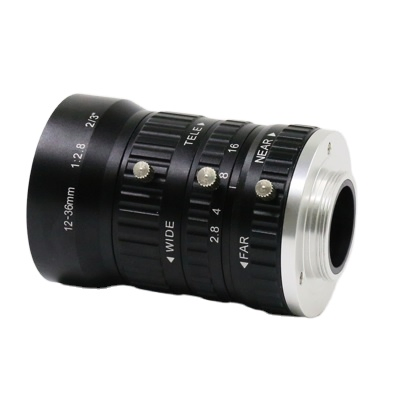 10MP 12~36mm 2/3" 11mm F2.8 C-Mount Zoom Industrial Camera Machine Vision Lens