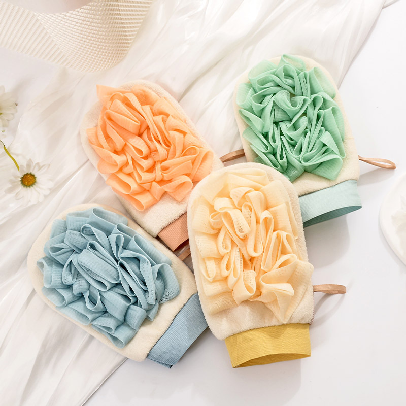 Cleaning Scrub Mitt Rub Dead Skin Removal Exfoliating Gloves