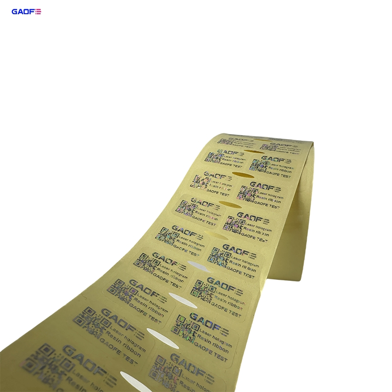 Customized Waterproof Laser Holographic Anti-Counterfeiting Security Clearly Pet Hologram Transparent Pet Label