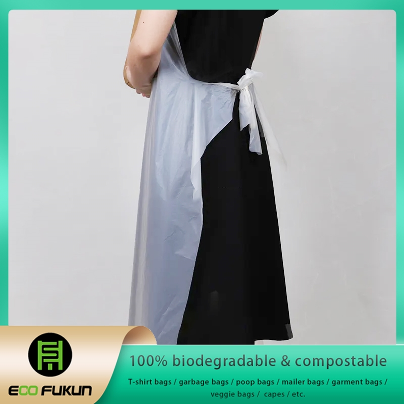 Compostable Semi Transparent Apron for Painting Party, Cooking