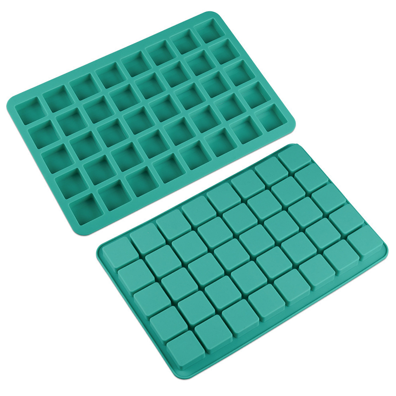 Силиконовая форма для шоколада и льда, 40 ячеек, зеленая