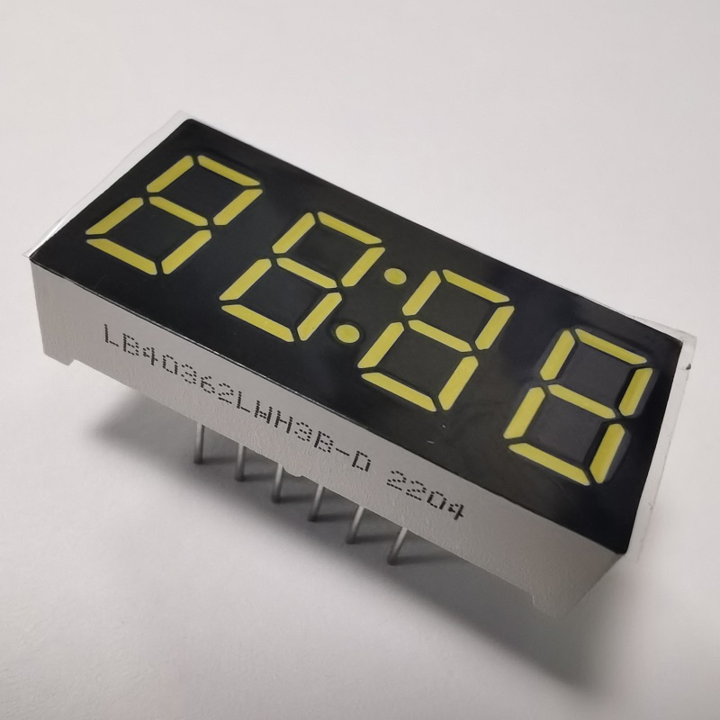 White 4 Digit 7 Segment LED Display Common Anode for Temperature