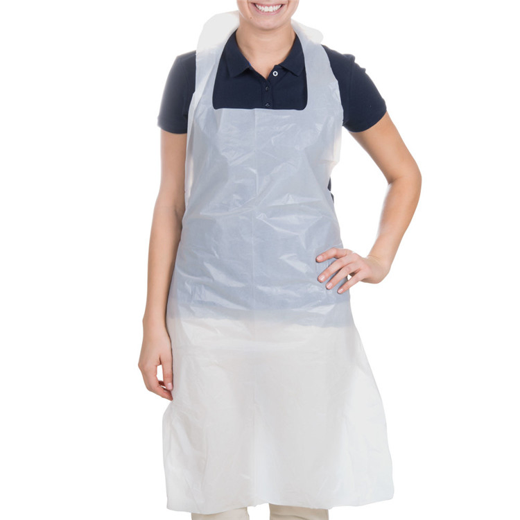 Premium Disposable White Polythene Apron for Unisex Use