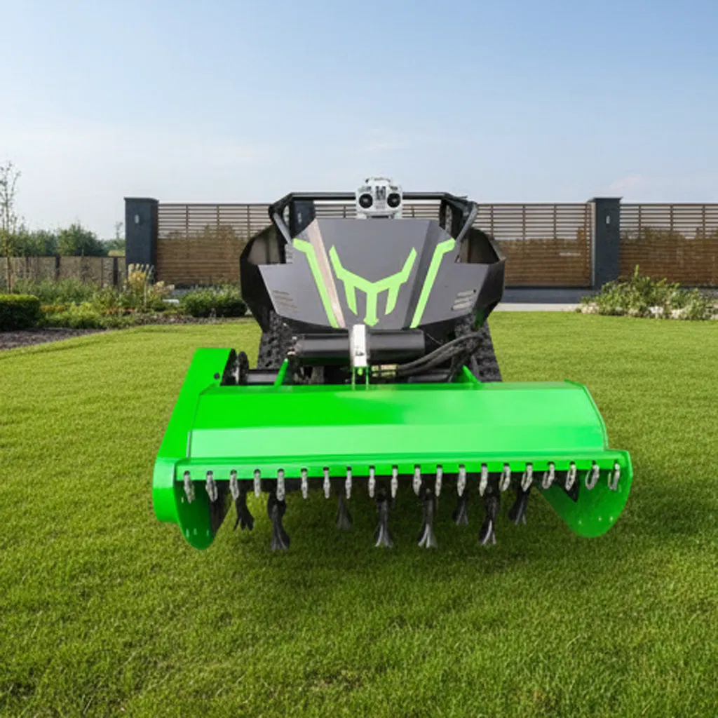 Гусеничная газонокосилка с дистанционным управлением