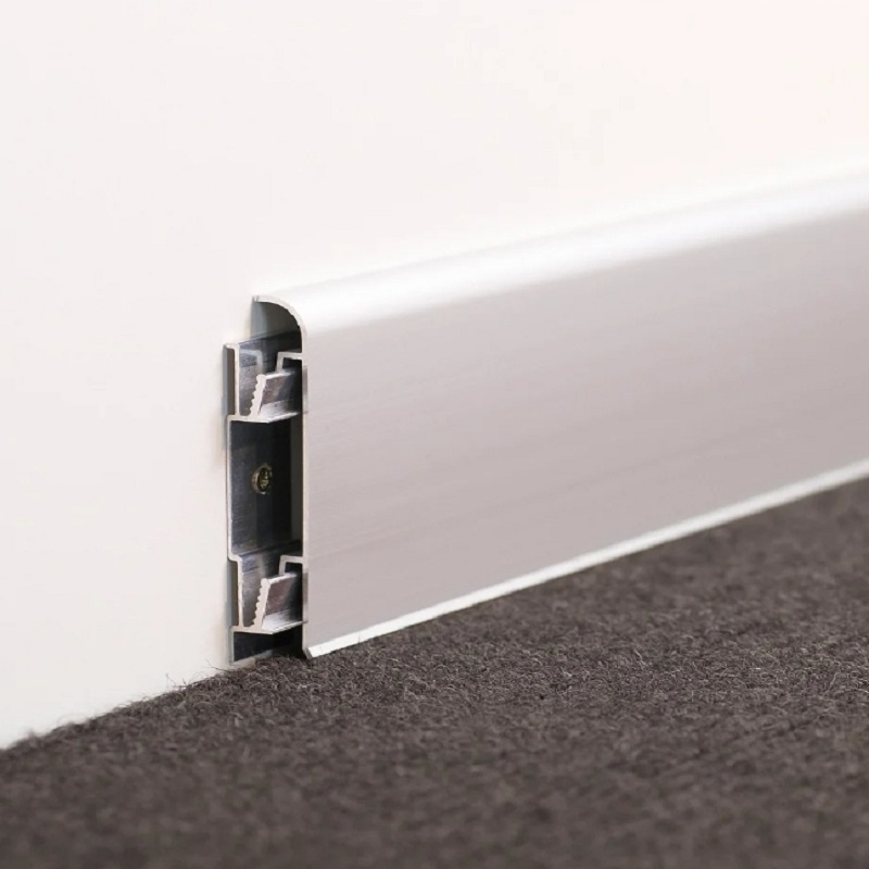 Modern Colorful Aluminum Wall Skirting Board Floor Baseboard Trim Profile