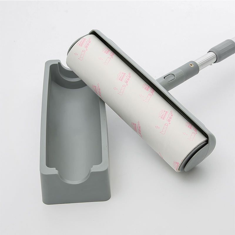 Retractable Long Handle Large Wide 23.5cm 30 60 100 Sheets Spiral Paper Adhesive Carpet Floor Dust Cleaning Sticky Mop Lint Roller